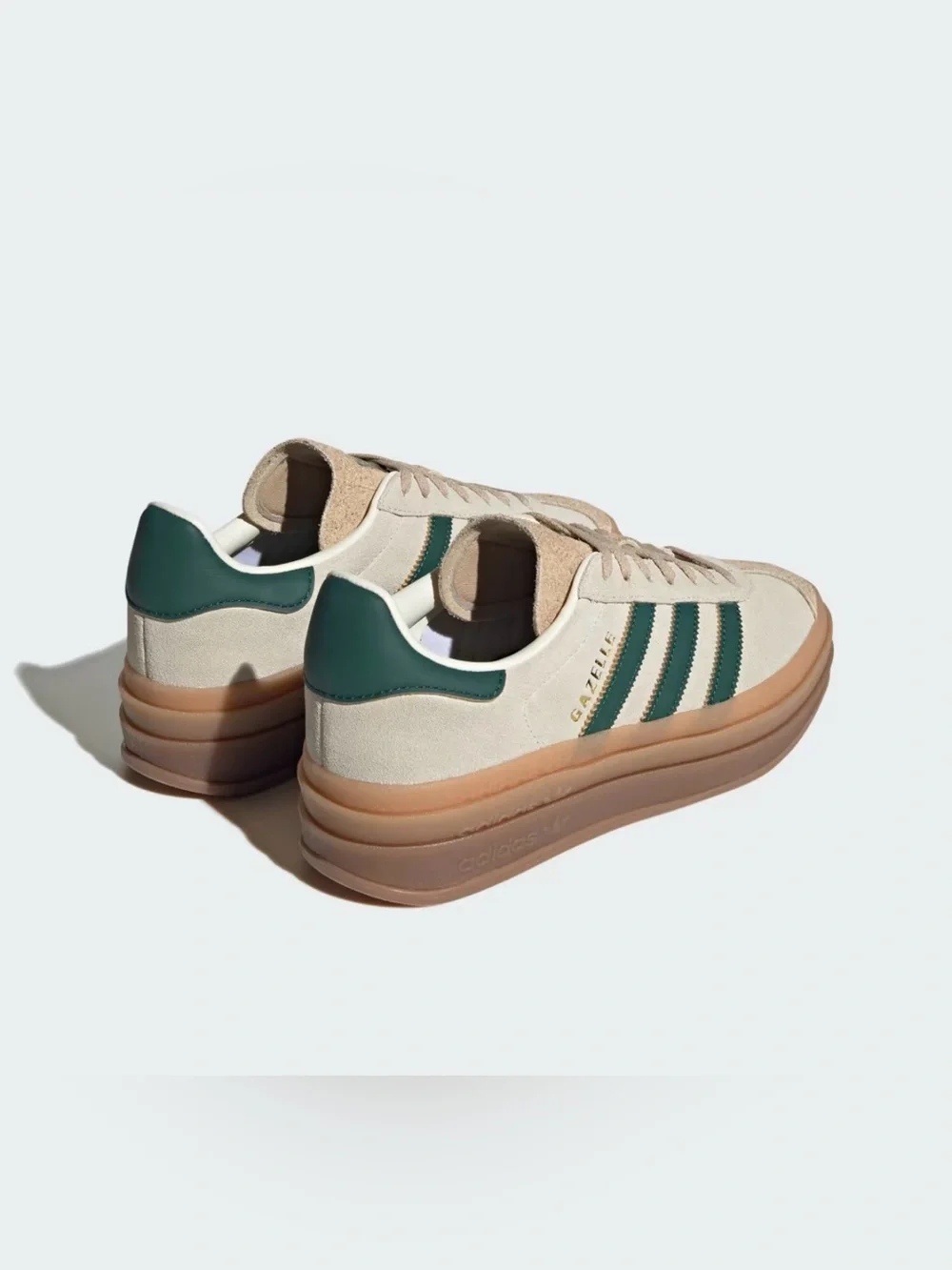 NWT adidas Gazelle Bold ID7056 Cream White Collegiate Green Women’s 9.5